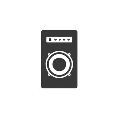 Poster - Speaker icon template color editable. Sound symbol vector sign isolated on white background. Simple logo vector illustration for graphic and web design.