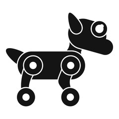 Poster - Ai dog robot icon. Simple illustration of ai dog robot vector icon for web design isolated on white background