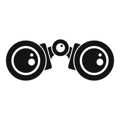 Poster - binoculars icon. simple illustration of binoculars vector icon for web design isolated on white back