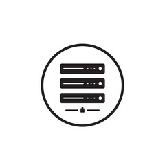 Poster - Computer Server Icon Vector Illustration
