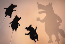 Three Little Pigs Storytelling, Shadow Puppets.