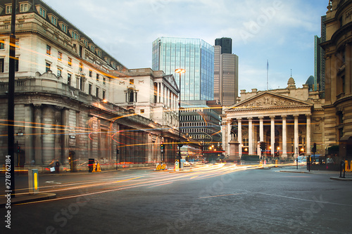 The Bank of England and the Royal Exchange, the City of Londons historic banking and trading heart are dwarfed by new developments behind.