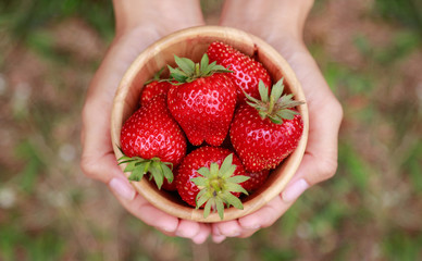 Fresh strawberry for healthy eating in daily life 