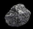 Natural specimen of Anthracite coal - metamorphic rock