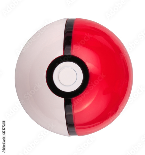 Photo  plastic game toy ball isolated