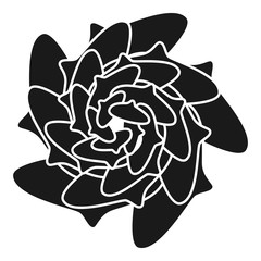 Poster - Homepot succulent icon. Simple illustration of homepot succulent vector icon for web design isolated on white background
