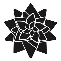 Poster - Decoration succulent icon. Simple illustration of decoration succulent vector icon for web design isolated on white background