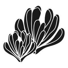 Poster - Aloe plant icon. Simple illustration of aloe plant vector icon for web design isolated on white background