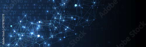 Fotomural Technology background. Big data concept. Vector illustration.