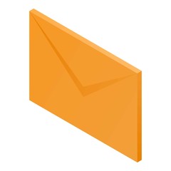Poster - Envelope letter icon. Isometric of envelope letter vector icon for web design isolated on white background