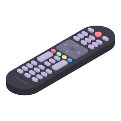 Poster - Media remote control icon. Isometric of media remote control vector icon for web design isolated on white background