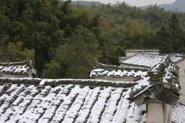 Anhui style ancient building in Xidi China