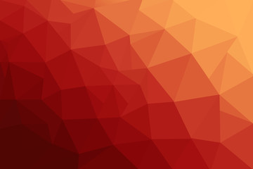 Wall Mural - Abstract polygonal mosaic background. Multicolor low poly gradient background. Red polygon background