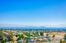 View Of The City From Mountains In Inland Empire