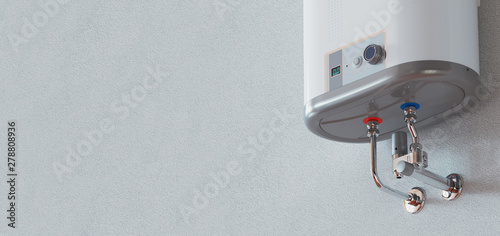 Cuadros en Lienzo House heating concept, modern home gas fired boiler, 3d rendering