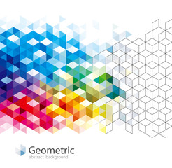Aufkleber - Geometric pattern abstract modern background design.