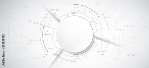 Abstract 3d design background with technology dot and line circuit board texture Fototapet