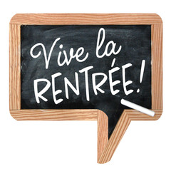 Poster - Ardoise bulle Vive la rentrée