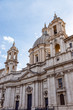 View of Sant Agnese Church in the Piazza Navona - Rome, Italy.