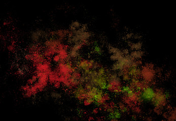 Wall Mural - abstract watercolor brush spatter bot digital art painting soft focus for texture background