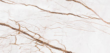 White Marble With Brown Curve Veins Texture Background For Interior-exterior Home Decoration And Ceramic Surface.