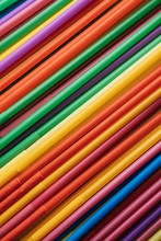 Bunch Of Colorful Straws