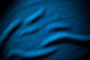 Blue fabric texture background. 