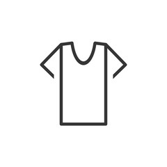 Leinwandbilder - t-shirt icon template color editable. t-shirt symbol vector sign isolated on white background. Simple logo vector illustration for graphic and web design.