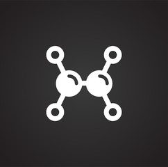 Poster - Plastic related icon on background for graphic and web design. Simple illustration. Internet concept symbol for website button or mobile app.