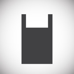 Poster - Plastic related icon on background for graphic and web design. Simple illustration. Internet concept symbol for website button or mobile app.
