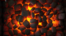 Charcoal Fire Burning