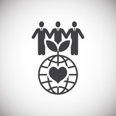 Poster - Plastic related icon on background for graphic and web design. Simple illustration. Internet concept symbol for website button or mobile app.