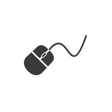 Mouse icon template color editable. Mouse symbol vector sign isolated on white background. Simple logo vector illustration for graphic and web design.