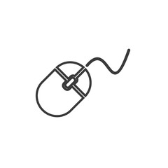 Fototapete - Mouse icon template color editable. Mouse symbol vector sign isolated on white background. Simple logo vector illustration for graphic and web design.
