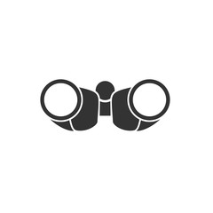 Poster - Binoculars icon template color editable. Binoculars symbol vector sign isolated on white background. Simple logo vector illustration for graphic and web design.