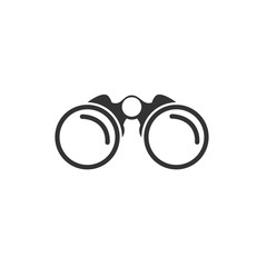 Poster - Binoculars icon template color editable. Binoculars symbol vector sign isolated on white background. Simple logo vector illustration for graphic and web design.