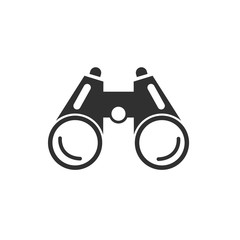 Poster - Binoculars icon template color editable. Binoculars symbol vector sign isolated on white background. Simple logo vector illustration for graphic and web design.