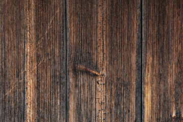Wall Mural - Background Of Dark Brown Rustic Wood. Charred Wooden Textures Close-up.