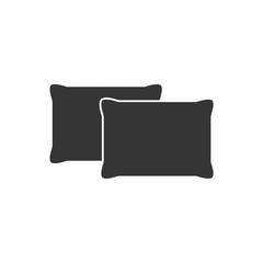 Leinwandbilder - Pillow icon template color editable. Pillow symbol vector sign isolated on white background. Simple logo vector illustration for graphic and web design.
