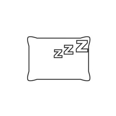 Poster - Pillow icon template color editable. Pillow symbol vector sign isolated on white background. Simple logo vector illustration for graphic and web design.
