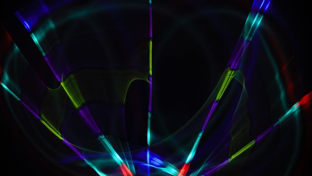 Spiel mit Licht Farben und Bewegung