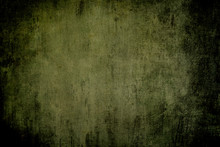 Old Green Metallic Wall Grungy Background Or Texture