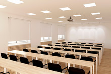 3d Illustration. The Conference Hall.
