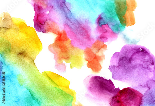 Rainbow,  watercolor background, texture, paper, abstract, color