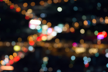 Wall Mural - defocused bokeh light for background