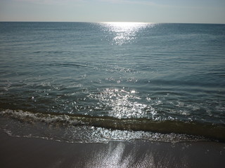 waves on beach