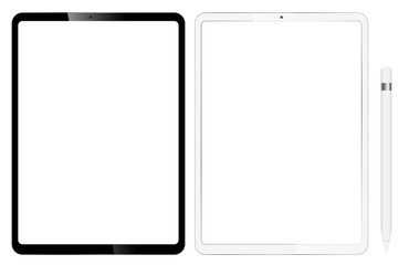 Tablet designed to have a thin edge Comes with a pen for design.