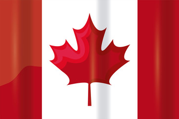 Poster - flag of canada patriotic icon