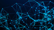 Abstract connection background. Network concept. Plexus. 3d rendering.