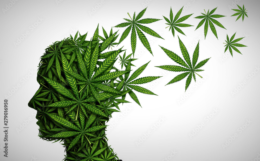 Marijuana Effects On The Brain - obrazy, fototapety, plakaty 